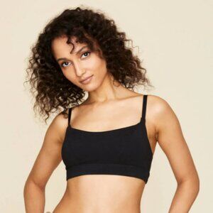Subset (Knickey) Cotton Tank Bralette in Black S